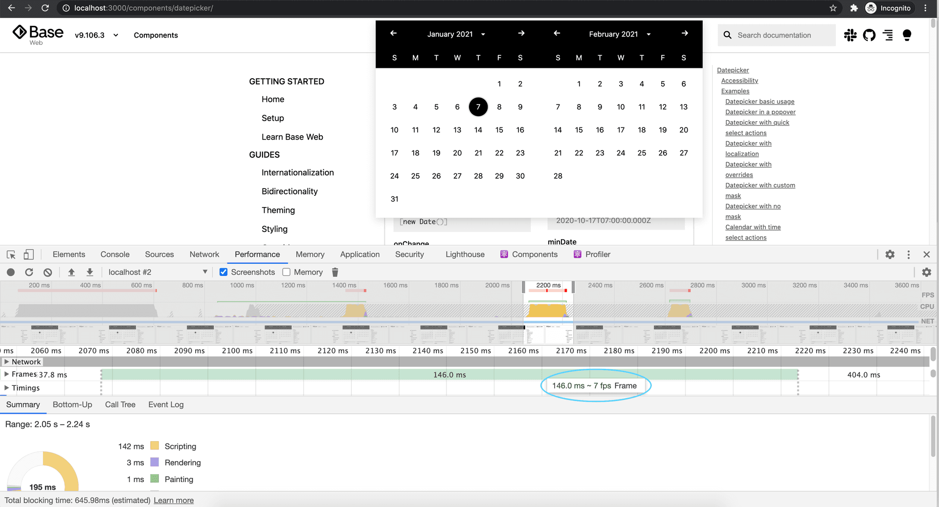 time reduced from 165ms to 145ms by replacing spread with Object.assign